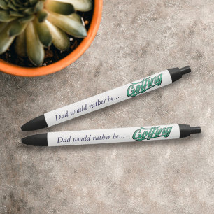 Preta O Nome Do Pai De Golfer Seria Uma Caneta De Golfe