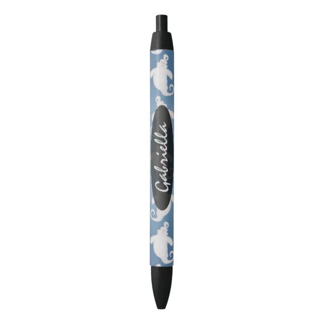Preta Personalizado: Caneta de Tinta Fantasma Spooky (Frente Vertical)