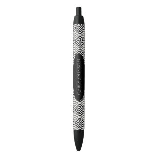 Preta Personalizado: Caneta de Tinta Grega do Motif