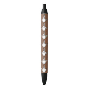 Preta Presente Caneta Escrever Café Retro
