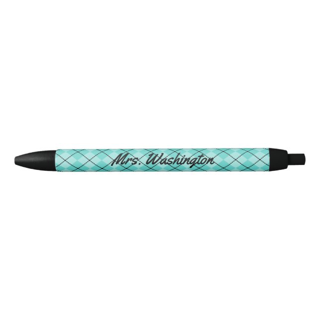 Preta Presente de Caneta de Escrita Retro Personalizada  (Frente)
