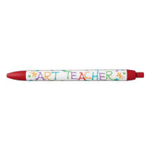 Professora de Arte Escrevendo Caneta