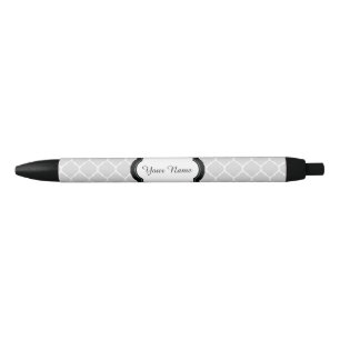 Preta Teste padrão cinzento caneta personalizada