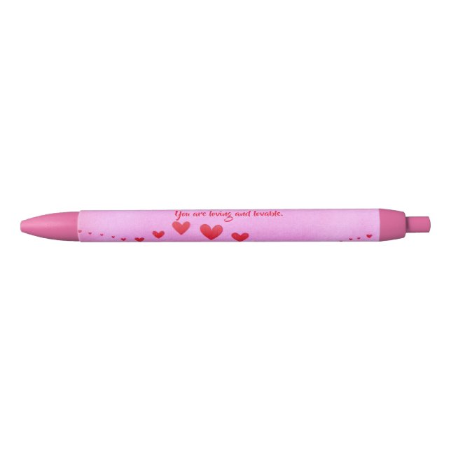 Preta Você é loving e adorável, caneta da afirmação dos (Frente)