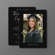 PRETO 2026 | Convite de Formatura com Foto