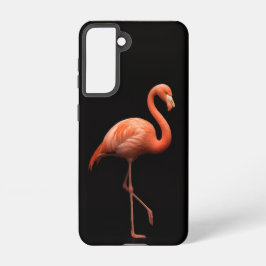 Preto 4 Galáxia Luxe S21 Caso, Flamingo Rosa