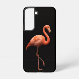 Preto 4 Galáxia Luxe S22 Caso, Flamingo Rosa
