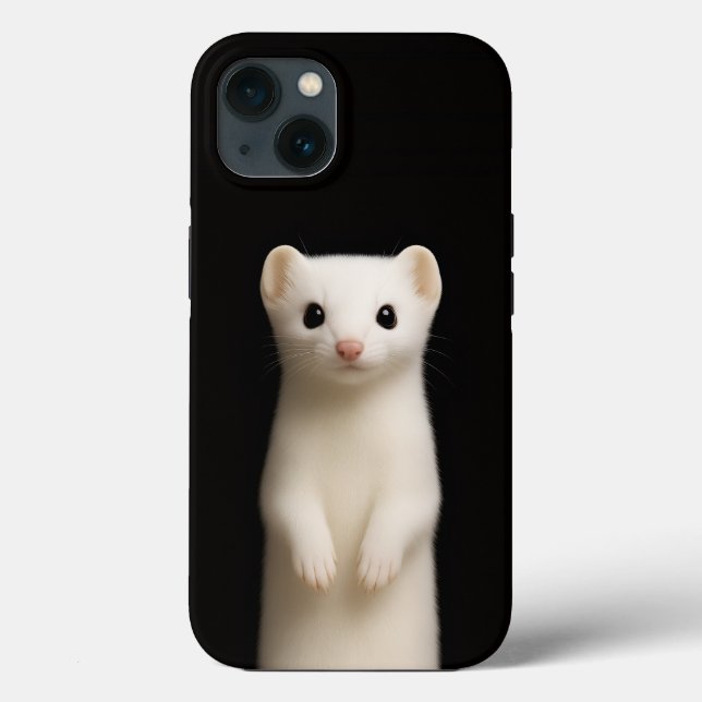 Preto 4 Luxe iPhone 13, Arminho Elegante (Verso)