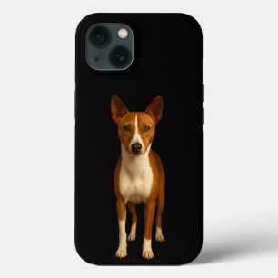 Preto 4 Luxe iPhone 13, Cachorro Basenji Chique
