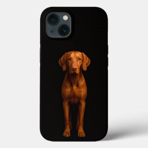 Preto 4 Luxe iPhone 13, Cão Vizsla Ágil
