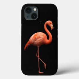 Preto 4 Luxe iPhone 13 Case, Flamingo Rosa
