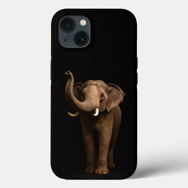 Preto 4 Luxe iPhone 13, Elefante Poderoso (Verso)