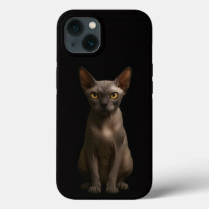 Preto 4 Luxe iPhone 13, Gato Sphynx