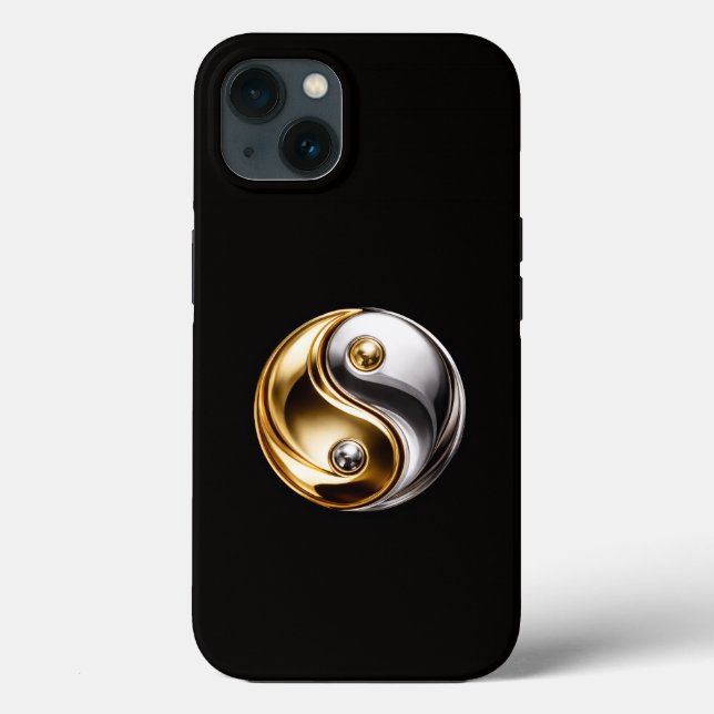 Preto 4 Luxe iPhone 13, Harmonia Yin Yang (Verso)