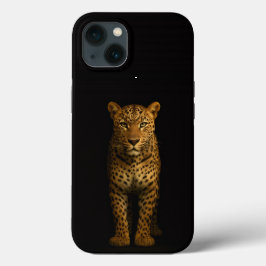 Preto 4 Luxe iPhone 13, Leopardo Majestoso