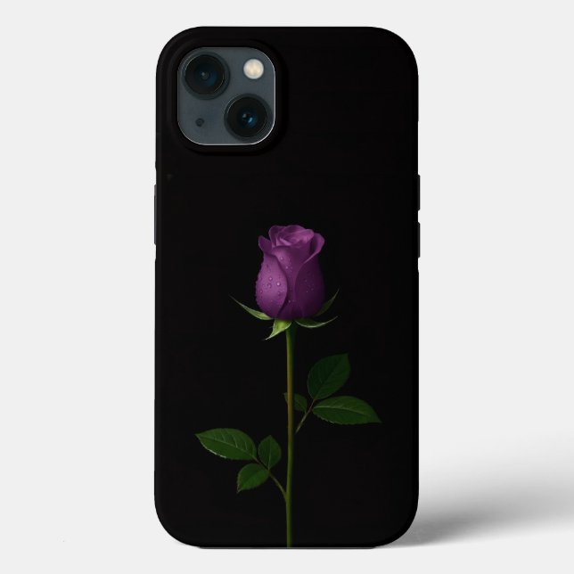 Preto 4 Luxe iPhone 13, Rosa Violeta Real (Verso)