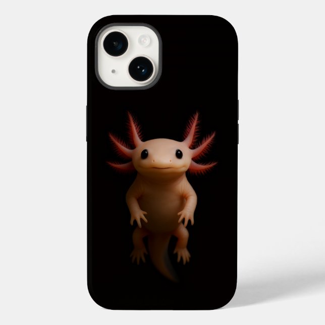 Preto 4 Luxe iPhone 14 Case-Mate, Axolote Mexicano (Verso)