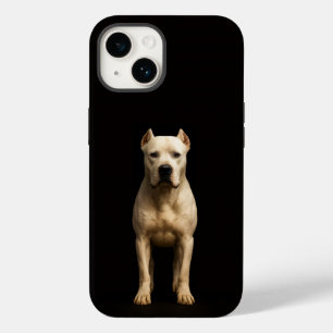 Preto 4 Luxe iPhone 14 Mate, Dogo Argentino Ousado