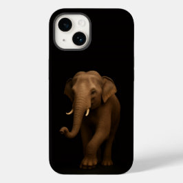 Preto 4 Luxe iPhone 14 Mate, Elefante Indiano