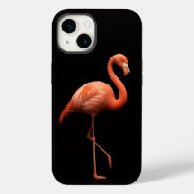 Preto 4 Luxe iPhone 14 Mate, Flamingo Rosa