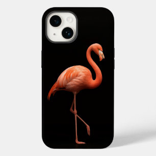 Preto 4 Luxe iPhone 14 Mate, Flamingo Rosa