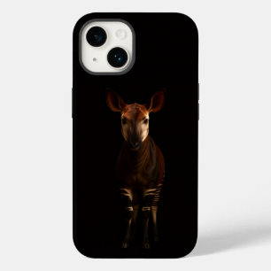 Preto 4 Luxe iPhone 14 Mate, Okapi da Floresta