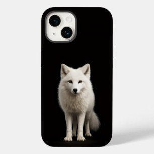 Preto 4 Luxe iPhone 14 Mate, Raposa Ártica Marfim