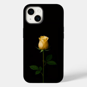 Preto 4 Luxe iPhone 14 Mate, Rosa Amarela Iluminad