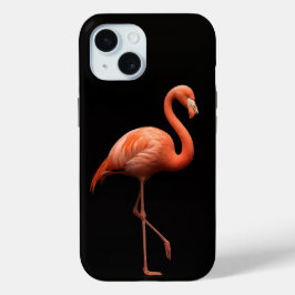 Preto 4 Luxe iPhone 15 Mate, Flamingo Rosa