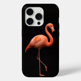 Preto 4 Luxe iPhone 15 Pro Mate, Flamingo Rosa