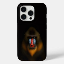 Preto 4 Luxe iPhone 15 Pro Mate Mandril Macaco