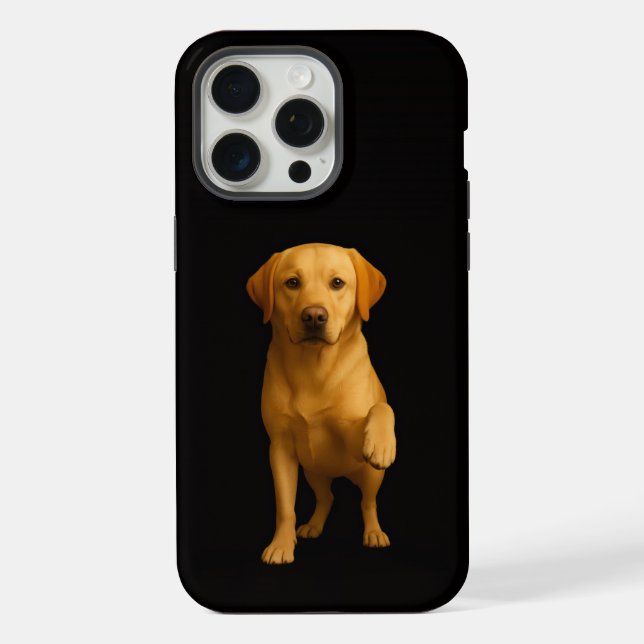 Preto 4 Luxe iPhone 15 Pro Max, Labrador Terno (Verso)