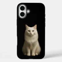 Preto 4 Luxe iPhone 16 Plus, Gato Turco Angora
