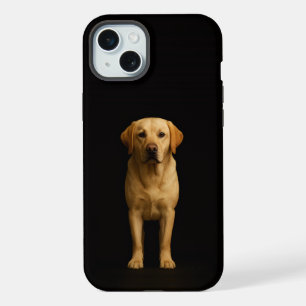 Preto 4 Luxo, Labrador Minimalista iPhone 15 Plus