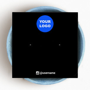 Preto adicione seu logotipo travado ouvindo Jewelr