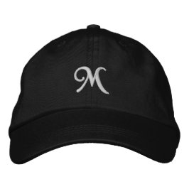 Preto Atemporal com Visor de Boné com Monograma de