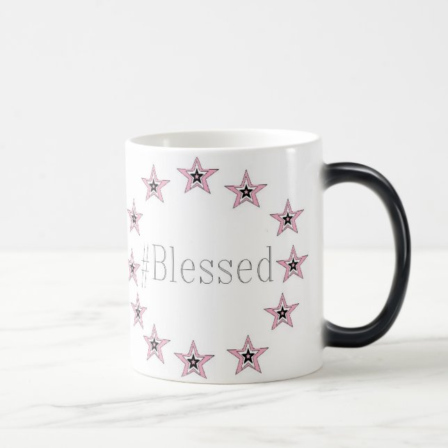 Preto/branco arte Morphing da caneca de 11 onças (Direita)