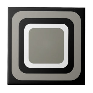 Preto Branco Cinza Retro