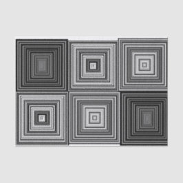 Preto, branco e cinzas esquadra o lenço de papel