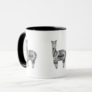 Preto caneca combinado da alpaca de 11 onças