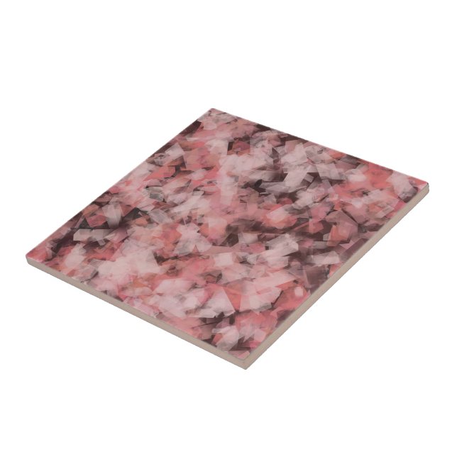 Preto Cinza Rosa Branco Geométrico Abstrato Modern (Lateral)