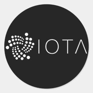 Preto clássico das etiquetas do IOTA (folha de 20