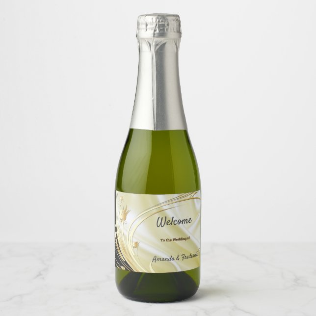 Preto com Dourado vinho espumante (Frente)