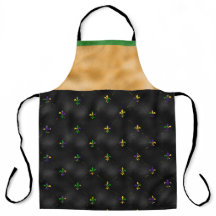 PRETO COM MARDI GRAS FLEUR DI LIS & STRIPES