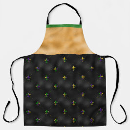 PRETO COM MARDI GRAS FLEUR DI LIS & STRIPES