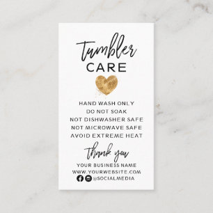Preto com o Cartão de visita Dourado do Tumbler Ca