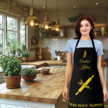 Preto com pino de Rolagem Dourado Clássico e Herbo