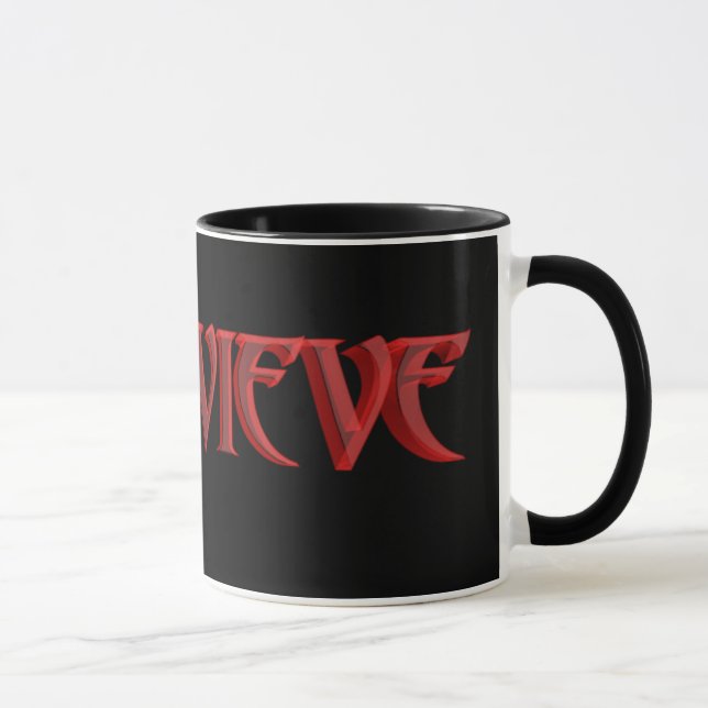 Preto de Genevieve caneca da campainha de 11 onças (Direita)