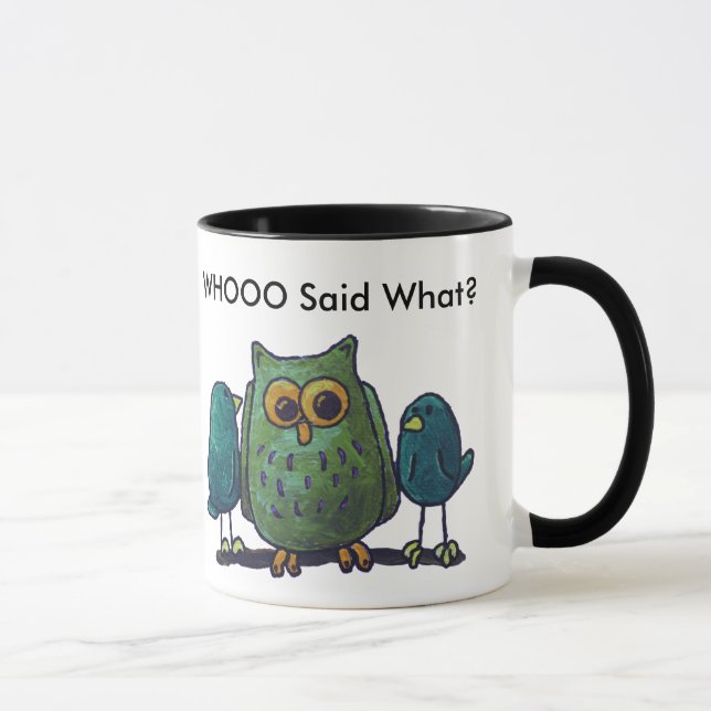 Preto de LimbBirds caneca da campainha de 11 onças (Direita)