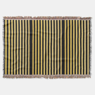 Preto de luxo e cobertor Dourado - Suave e coçoso